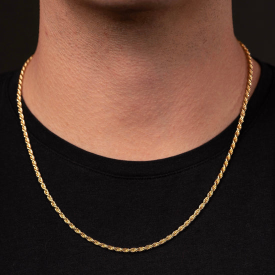 Solid Gold Rope Chain 2.5mm